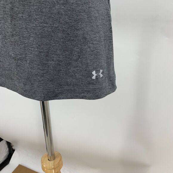 Under Armour Tank Top Womens S Small Grey Halter Racerback Shelf Bra Unpadded - Picture 9 of 13